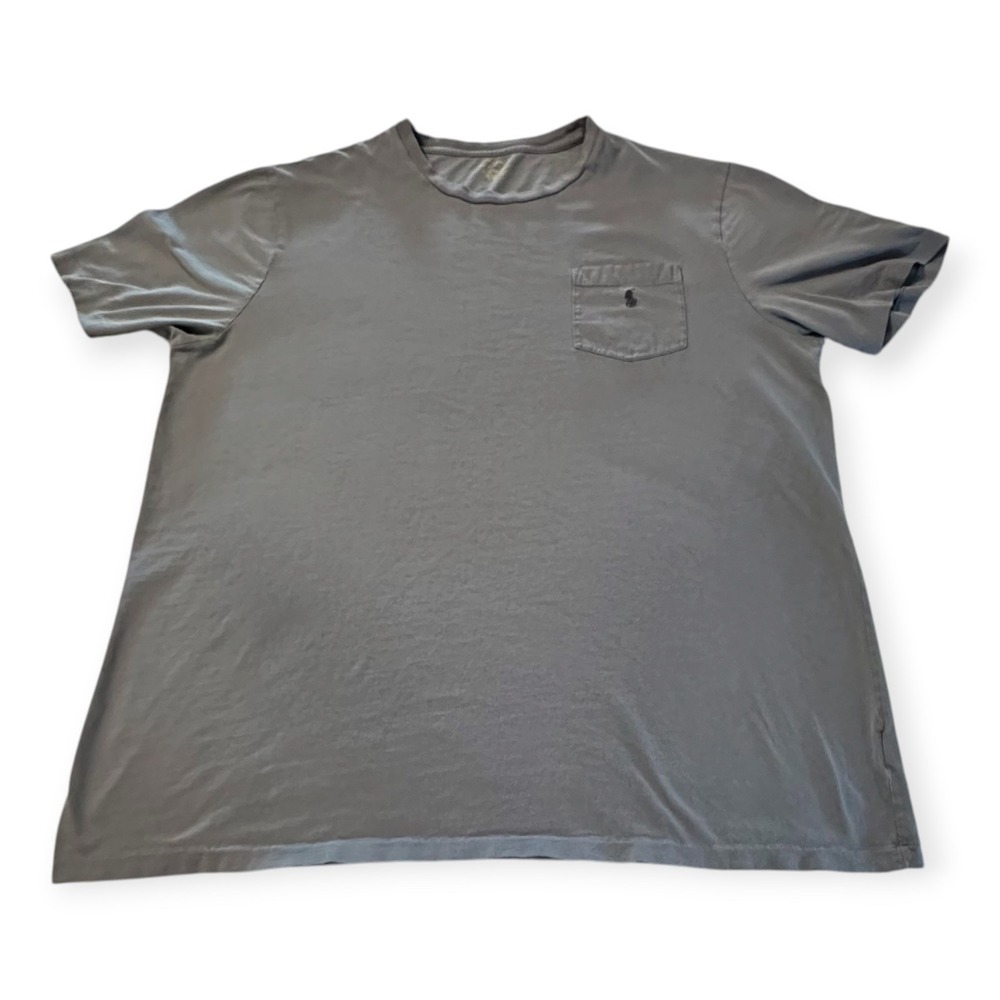 Polo Ralph Lauren Pocket T-Shirt Mens XL Blue Short‎ Sleeve Pony Logo